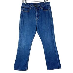 Vtg 90s Y2K Lauren Jeans Co Bootcut Jeans Sz 12 High Rise Denim Medium Wash